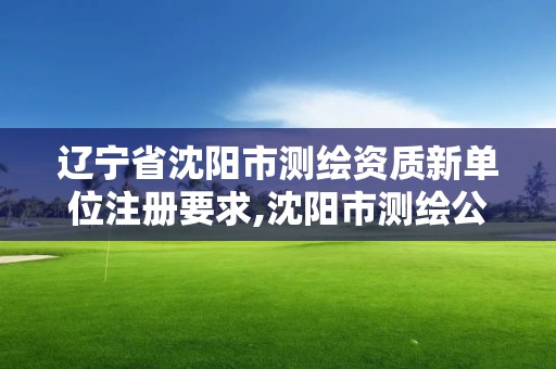 遼寧省沈陽市測繪資質新單位注冊要求,沈陽市測繪公司。