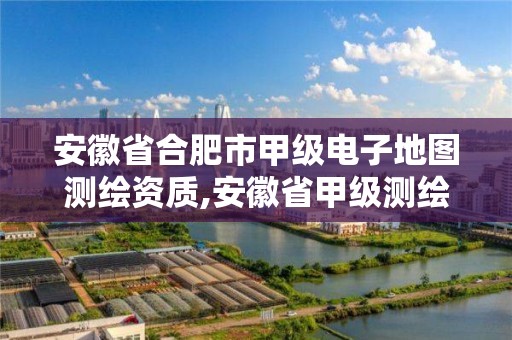 安徽省合肥市甲級電子地圖測繪資質,安徽省甲級測繪資質單位。