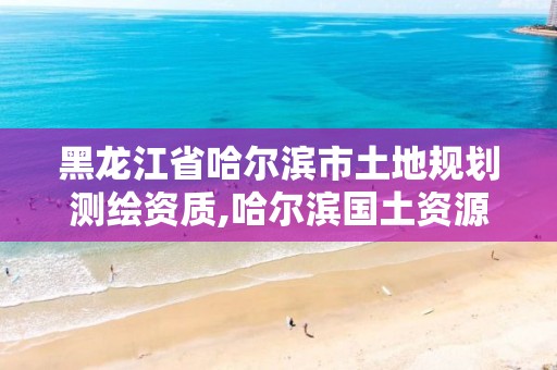 黑龍江省哈爾濱市土地規(guī)劃測繪資質(zhì),哈爾濱國土資源勘測規(guī)劃院地址