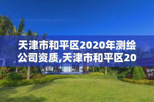 天津市和平區2020年測繪公司資質,天津市和平區2020年測繪公司資質查詢