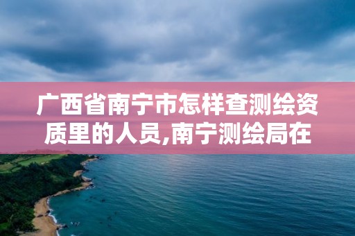 廣西省南寧市怎樣查測繪資質里的人員,南寧測繪局在哪。