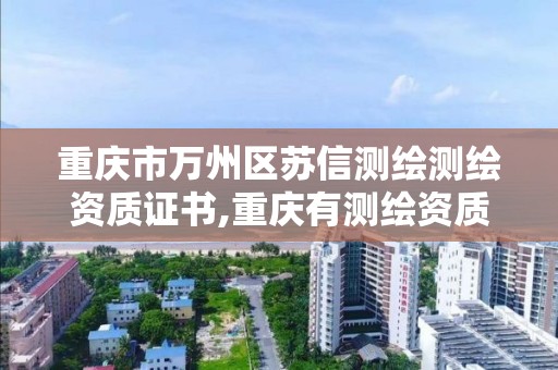 重慶市萬州區蘇信測繪測繪資質證書,重慶有測繪資質測繪公司大全