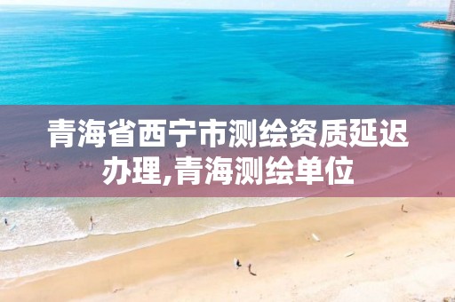 青海省西寧市測繪資質延遲辦理,青海測繪單位