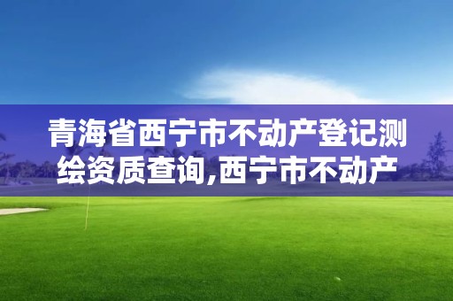 青海省西寧市不動產登記測繪資質查詢,西寧市不動產登記服務中心官網。