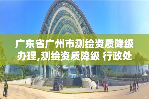 廣東省廣州市測繪資質降級辦理,測繪資質降級 行政處罰