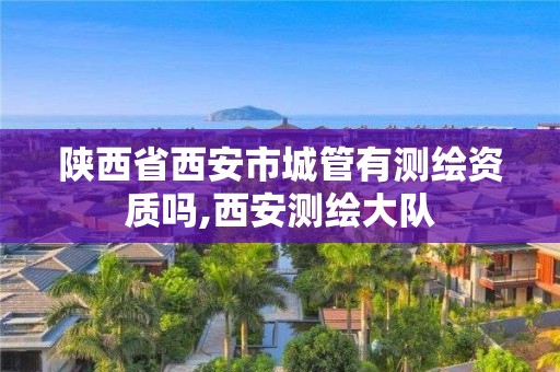 陜西省西安市城管有測繪資質嗎,西安測繪大隊