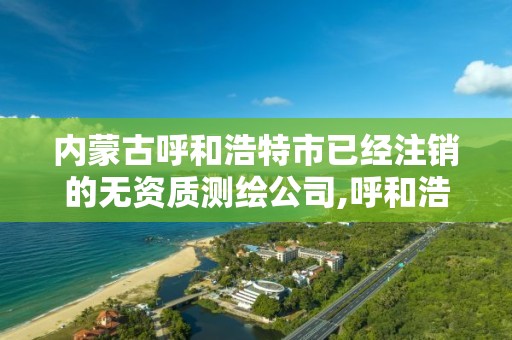 內蒙古呼和浩特市已經注銷的無資質測繪公司,呼和浩特測繪局屬于什么單位管理。