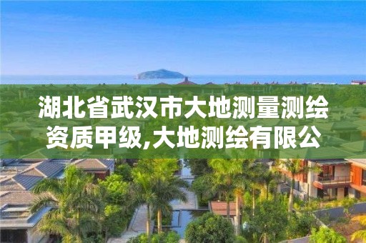 湖北省武漢市大地測量測繪資質甲級,大地測繪有限公司。