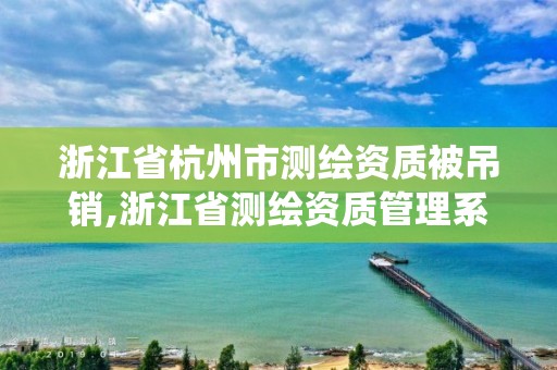 浙江省杭州市測繪資質被吊銷,浙江省測繪資質管理系統