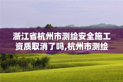 浙江省杭州市測繪安全施工資質(zhì)取消了嗎,杭州市測繪與地理信息行業(yè)協(xié)會。