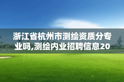 浙江省杭州市測繪資質(zhì)分專業(yè)嗎,測繪內(nèi)業(yè)招聘信息2021杭州