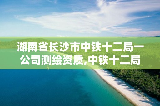 湖南省長沙市中鐵十二局一公司測繪資質,中鐵十二局設計院資質。