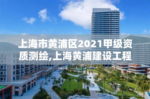 上海市黃浦區(qū)2021甲級資質(zhì)測繪,上海黃浦建設工程質(zhì)量檢測有限公司