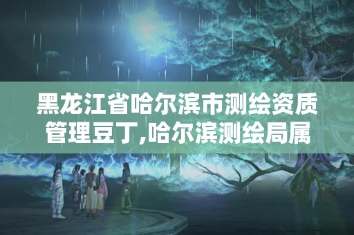 黑龍江省哈爾濱市測繪資質管理豆丁,哈爾濱測繪局屬于什么單位