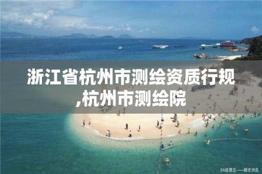 浙江省杭州市測繪資質行規,杭州市測繪院