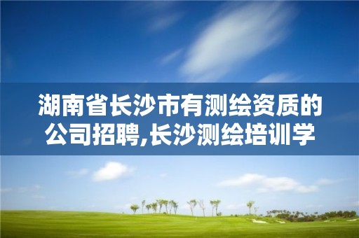 湖南省長沙市有測繪資質的公司招聘,長沙測繪培訓學校。