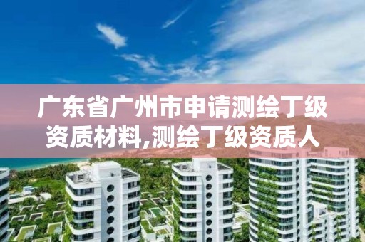 廣東省廣州市申請測繪丁級資質材料,測繪丁級資質人員要求