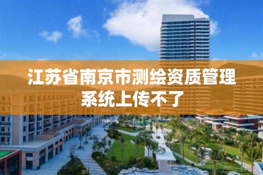 江蘇省南京市測繪資質管理系統上傳不了