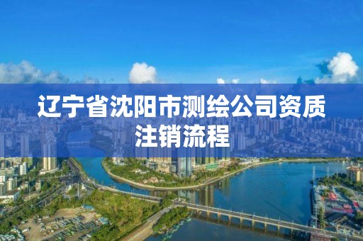 遼寧省沈陽市測繪公司資質(zhì)注銷流程