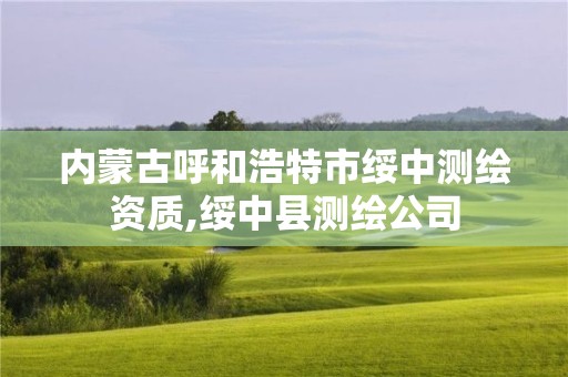 內(nèi)蒙古呼和浩特市綏中測繪資質(zhì),綏中縣測繪公司