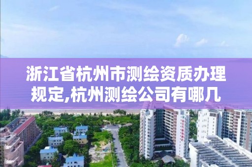 浙江省杭州市測繪資質辦理規定,杭州測繪公司有哪幾家