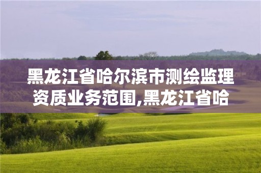 黑龍江省哈爾濱市測繪監理資質業務范圍,黑龍江省哈爾濱市測繪局。