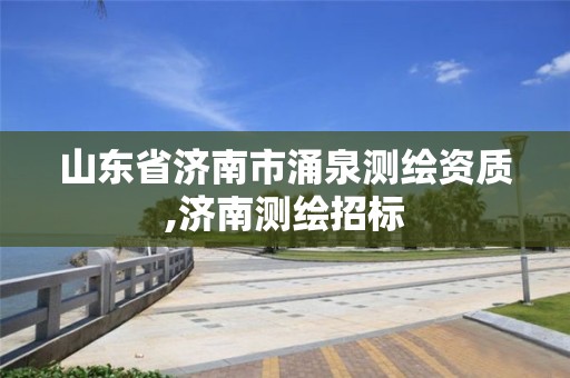 山東省濟南市涌泉測繪資質,濟南測繪招標