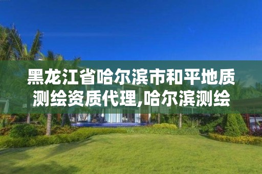 黑龍江省哈爾濱市和平地質測繪資質代理,哈爾濱測繪勘察研究院怎么樣。