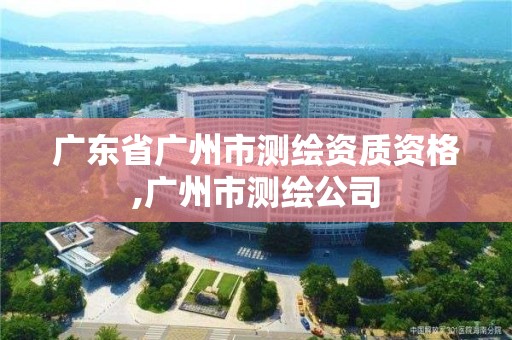 廣東省廣州市測繪資質資格,廣州市測繪公司