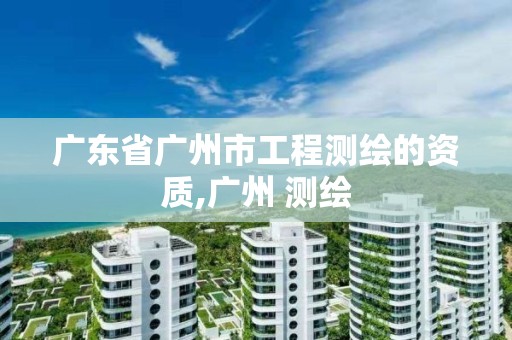 廣東省廣州市工程測繪的資質,廣州 測繪