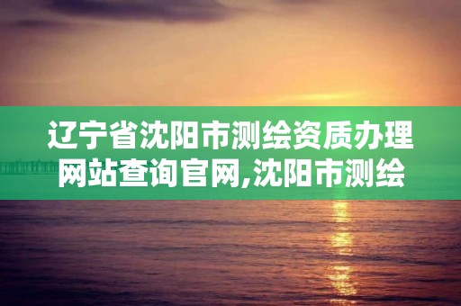 遼寧省沈陽市測繪資質辦理網站查詢官網,沈陽市測繪院是什么單位。