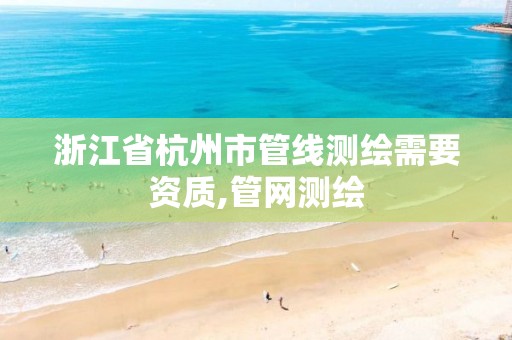 浙江省杭州市管線測繪需要資質,管網測繪