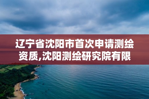 遼寧省沈陽市首次申請測繪資質,沈陽測繪研究院有限公司官網