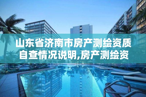 山東省濟南市房產測繪資質自查情況說明,房產測繪資質業務范圍