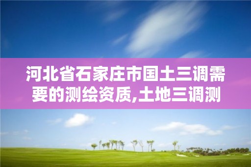 河北省石家莊市國(guó)土三調(diào)需要的測(cè)繪資質(zhì),土地三調(diào)測(cè)量。