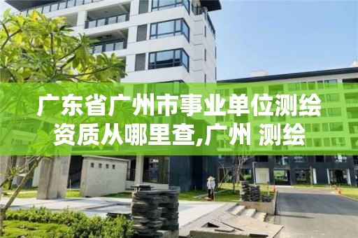 廣東省廣州市事業單位測繪資質從哪里查,廣州 測繪