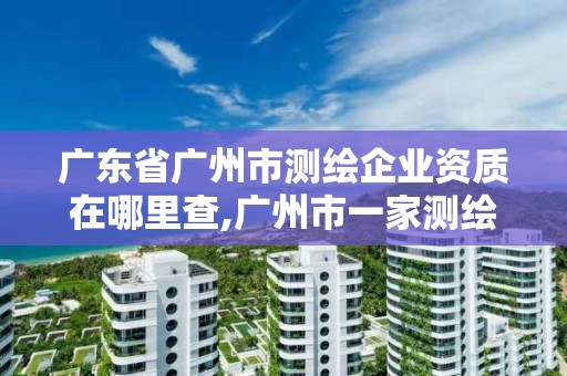 廣東省廣州市測繪企業資質在哪里查,廣州市一家測繪資質單位。