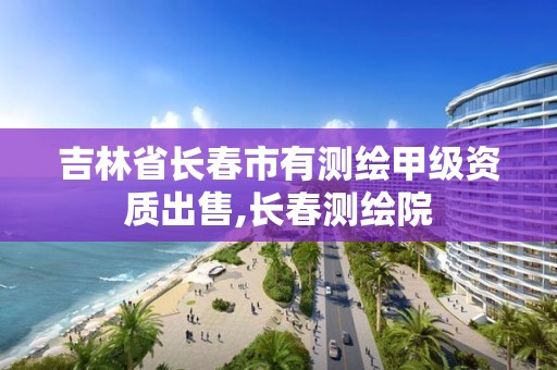 吉林省長春市有測繪甲級資質出售,長春測繪院