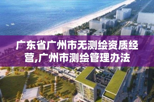 廣東省廣州市無測繪資質經營,廣州市測繪管理辦法