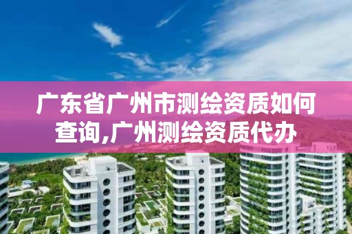 廣東省廣州市測繪資質(zhì)如何查詢,廣州測繪資質(zhì)代辦