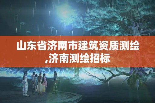 山東省濟南市建筑資質(zhì)測繪,濟南測繪招標