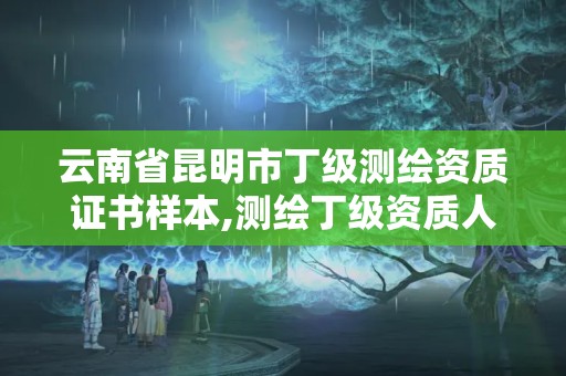 云南省昆明市丁級測繪資質證書樣本,測繪丁級資質人員條件。