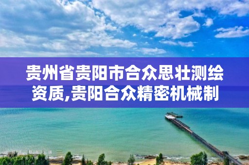 貴州省貴陽市合眾思壯測繪資質,貴陽合眾精密機械制造有限公司