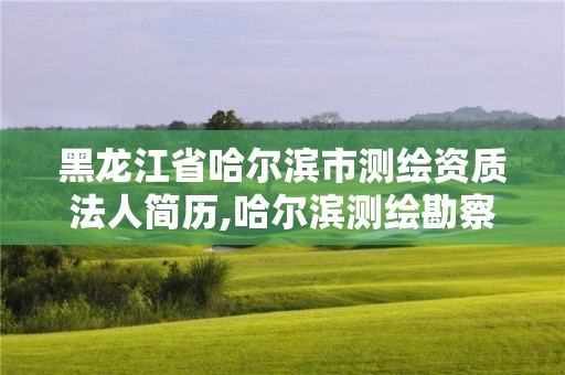 黑龍江省哈爾濱市測(cè)繪資質(zhì)法人簡(jiǎn)歷,哈爾濱測(cè)繪勘察研究院怎么樣