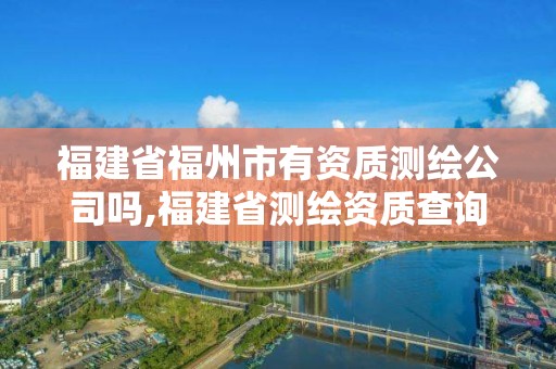 福建省福州市有資質測繪公司嗎,福建省測繪資質查詢。