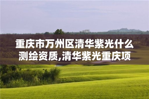 重慶市萬(wàn)州區(qū)清華紫光什么測(cè)繪資質(zhì),清華紫光重慶項(xiàng)目進(jìn)度。