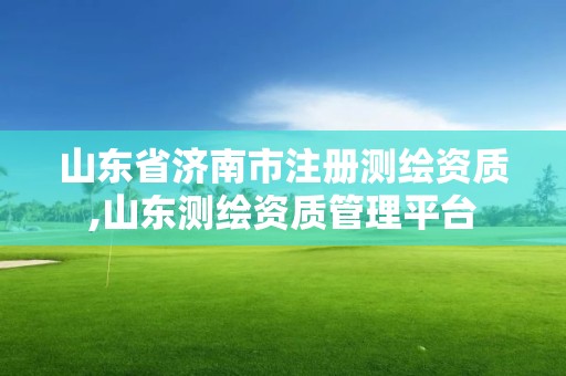 山東省濟南市注冊測繪資質,山東測繪資質管理平臺