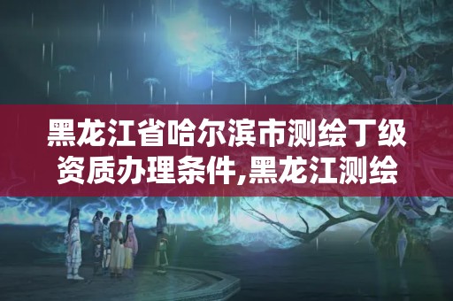 黑龍江省哈爾濱市測繪丁級資質辦理條件,黑龍江測繪公司乙級資質