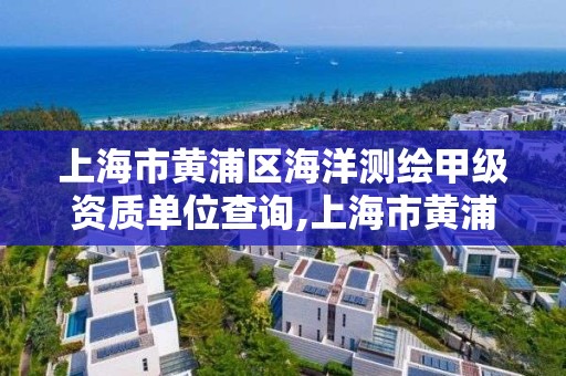 上海市黃浦區海洋測繪甲級資質單位查詢,上海市黃浦區海洋測繪甲級資質單位查詢。