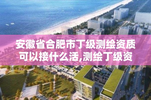 安徽省合肥市丁級測繪資質可以接什么活,測繪丁級資質承接業務范圍。